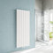 Radiateur eau chaude vertical blanc acier classique basse témperature chauffage central H.160 x L.60.2 cm