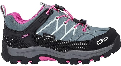CMP Kids Rigel Low Trekking Shoes Wp Unisex Kinder Trekking-Schuhe, Mineral Green Purple Fluo, 30 EU