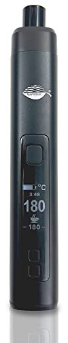 Vapeble Vaporizer moderner Phyto Konvektion Verdampfer Glasmundstück, Metallgehäuse wechselbare 3200 mah Batterie, OLED Display stufenloser Temperaturreglung - Verdampft Kräuter, Harze und Öle