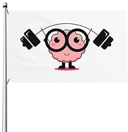 Fitness-Cloud-Flagge, 3 x 5 Fuß, Terrasse, Garten, Rasen, Willkommens-Dekorationsbanner, Indoor-Home-Party-Banner