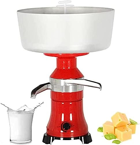HACSYP Separador de Leche Separador de Crema, Separador centrífugo de Leche eléctrico de 80 l/h, Separador de Batidos de Mantequilla de Crema, for Uso doméstico en Granjas lecheras