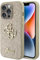 Guess GUHCP15LHG4SGD Hülle für iPhone 15 Pro 6.1 golden hardcase Glitter Script Big 4G