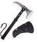 KHU Ascia Spaccalegna Ascia Sopravvivenza Tomahawk Accetta Espositiva Ascia da Campeggio per esterno Con Fodero in Nylon - All'aperto per legno, caccia, giardinaggio