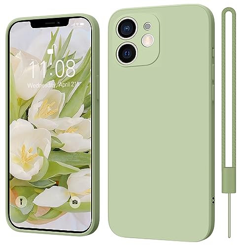 ORDA für iPhone 11 Hülle Silikon Case, Handyhülle für iPhone 11 Ultra Dünn Slim mit Microfiber, Kratzfeste Rundumschutz Schutzhülle Hülle für iPhone 11 6.1'' Matcha-Grün
