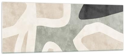 ARTTOR Glasbild 140x50cm Wandbild Glasdruck Abstrakt Pastell - 6028