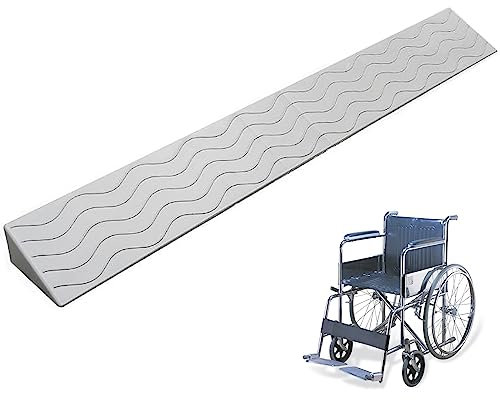 Rollstuhlrampe Schwellenrampen für Türen Rollstuhlrampen rutschfeste Vollgummi-Schwellenrampe für Roller, 1 Packung (Größe: 39 x 8,6 x 3,9 Zoll)