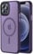 Tigowos Intended Design for iPhone 13 Pro Case for MagSafe 10FT Shockproof HD Transparent Never Yellow for iPhone 13 Pro Phone Case, Deep Purple