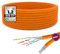 HB-DIGITAL 10m CAT 7 Netzwerkkabel LAN Kabel Verlegekabel Ethernet Installationskabel 10 Gbit/s AWG23 S/FTP - GHMT Zertifiziert - reines Kupfer LSZH BauPVO Klasse Cca Datenkabel Duplex - Orange