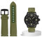 SCHIK 22 mm Nylon-Armband für Mido M026.629/430 Ocean Star M042.430 Ersatz-Armband für Herren, 22 mm, Achat
