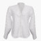 Satohom Chemisier Femme Dentelle Décontracté Col V Élégant Couleur Unie Vintage Manche Longue Casual Tunique Dentelle Blouse Manche Creuse à Fleurs Chemise D'été, Blanc