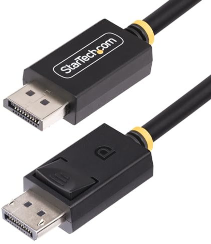 StarTech.com 3ft DisplayPort 2.1 Cable, VESA Certified DP80 DisplayPort Cable w/UHBR20/HDR/DSC 1.2a/HDCP 2.2, 16K/8K 60Hz
