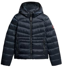 Superdry Damen Wattierte Fuji Steppjacke mit Kapuze