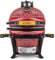 London Sunshine Keramik BBQ Holzkohle Kamado Grill 33.0 cm Tragbarer Tischgrill mit Edelstahlrosten Perlglanz Rot