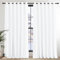 PONY DANCE Light Filtering Curtain for Eyelet 2 Panels - 90 x 108 Inch Extra Wide Large Door Thermal Insulated Curtains Bedroom，Hotel, Living Room, Pure White