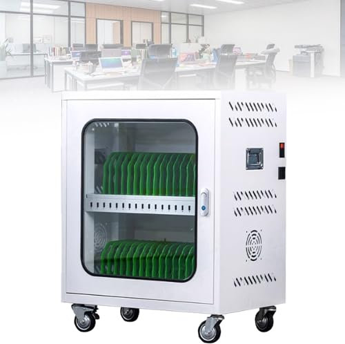 Spdazzleburst 30 Bay Mobile Charging Cart, Storage for Multiple Chromebook, Laptop, Classroom Storage Cart, Efficient and Organized Charging Solution