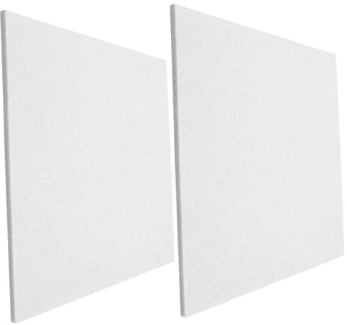 UPKOCH Schallschutzwand Akustikplatten 2 Stück Weiß Schallabsorbierende Wandpaneele Schalldämmplatten Für Büro Heimstudio