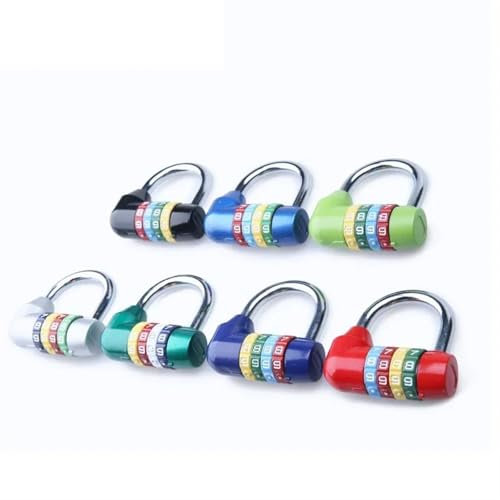 Candado de combinación de 4 letras con código de contraseña for puerta, armario, cajón, bicicleta, motocicleta, casillero de estudiante MMS61, 1 unidad(As pic-05)