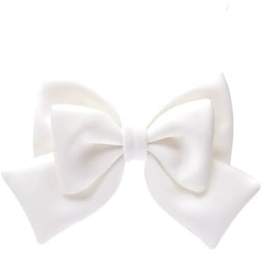 Hrlace 20x26cm Schleifen Große Dekoschleifen DIY Dekoschleife Autoschleifen Weihnachtsschleifen Fertigschleife Geschenkschleifen für Hochzeit Party Geburtstag Car Fahrrad Weiß 1 Stück