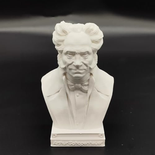 Philosophy Hegel Statue Germany Kant Büste mit 3D-Druck von Hegel Sculpture Nietzsche für Wohnzimmer, Zuhause, Computer, Heidegger Kollektion, Büste 10 cm (Schopenhauer)