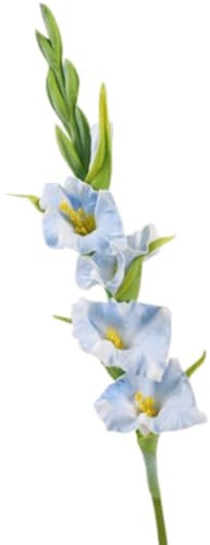Simulation Gladiolen-Blumen-Requisiten, DIY-Vasen-Dekoration, Polyurethan, Blumenkunst, Heimbüro-Dekoration, handgefertigt, Hochzeit, Geburtstag, Party, künstliche Blume (blau)