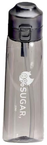 Générique 650ML Air Gourde Bouteille Avec 7 sul Saveur Air Pods, Tritan Bouteille Up d'eau Parfumée Sans BPA Avec Paille 0 Sucres et Tasse d'eau (2)