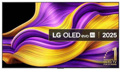LG OLED65G54LW - TV 65, OLED EVO 4K, Smart TV AI G5, WebOS 25, Super Upscaling, Dolby Vision y Dolby Atmos, AMD FreeSync, Alexa/Google Assistant, Negro