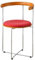 CHENGAIJIAN Esszimmerstühle, Moderner Klappstuhl aus Holz, ESS- und Schminkstuhl mit Rückenlehne Küchen- & Esszimmerstühle(Orange Red)