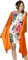 BlackButterfly Satén Chal Mantón Pañuelo De Cachemir Boda Dama De Honor (Naranja, Talla única)