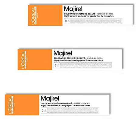 Pack 3x50ml tintes Majirel L'Oréal nº9.3 rubio muy claro dorado