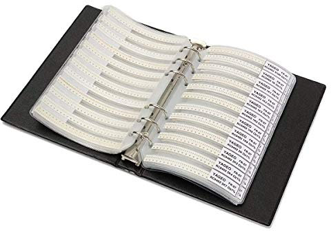 DollaTek 1% 0402 SMD Widerstand Sortierter Ordner (0 Ohm-10M Ohm) 170value x 50pcs = 8500pcs Beispielbuch