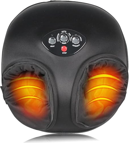 FISHTEC ® Elektrisches Gerät - Shiatsu-Massage Füße - Heizen Luftdruck - Schwarz