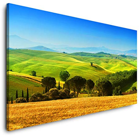 Toskana Italien 120x 60cm Panorama Leinwand Bild XXL Format Wandbilder Wohnzimmer Wohnung Deko Kunstdrucke