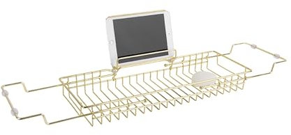 Present Time Pont de Baignoire Design métal Iglo - L. 61/86 cm - Doré