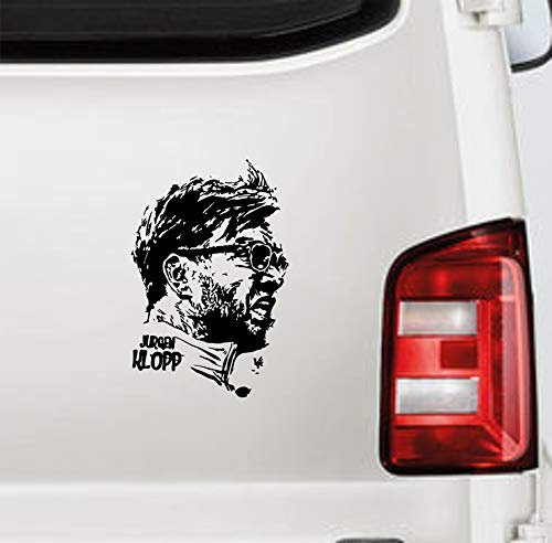 myrockshirt Jürgen Klopp Aufkleber Autoaufkleber Sticker wütend Kloppo Pöhler Trainer Dortmund Liverpool ca.20cm