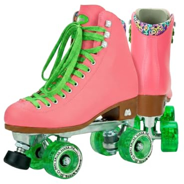 Moxi Skates - Strandhäschen - Modische Damen Rollschuhe | Wassermelone | Größe 3