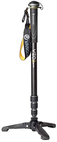 VANGUARD Veo 2S AM-264TR Monopode avec support de téléphone intelligent et télécommande Bluetooth (VEO2SAM-264TR), Noir