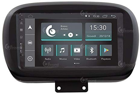 Radio de Coche Personalizada Fiat 500x Android GPS Bluetooth WiFi Dab USB Full HD Touchscreen Display 9”