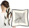 MEANBEAUTY Damen 70 x 70 cm Seidenschal Seide Leicht Bandana mehrfarbig Schal Kopftuch Haarschal-Blumen 2
