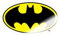 Spreadshirt DC Comics Batman Original Logo Sticker, max. 10x10 cm, 10 x 10 cm, Transparent glänzend