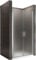 Porte de douche 77x180 cm verre opaque - ajustable de 77 à 80 cm