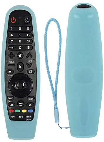 Funda Protectora de Silicona para LG Magic Mando a Distancia, AN-MR20GA AN-MR19BA AN-MR18BA AN-MR600 AN-MR650 AN-MR650A, Antideslizante, a Prueba de Golpes, Lavable (Azul Luminoso)