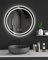 Dripex Badspiegel Rund mit Beleuchtung Led Spiegel mit Touch-Schalter, Dimmbar, 3 Lichtfarbe Einstellbare Runder Badezimmerspiegel mit Beleuchtung, Beschlagfrei 60x60 cm