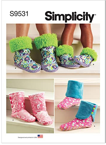 Simplicity SS9531A Slippers A XS - XL/XS - XL