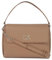 Calvin Klein Damen Tasche Re-Lock Tote Flap mit Reißverschluss, Beige (Safari Canvas), Einheitsgröße