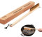 Pizzaofen-Reinigungsbürste und Schaber, 40,6 cm Kupferdraht, Pizzastein Reinigungswerkzeug mit Holzgriff, Grill-Reinigungswerkzeug, Küche, Pizzaofen-Zubehör, reinigt leicht Metallgrills und Ofen