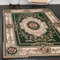 Mazovia Orientalisch Vintage Teppich - Kurzflor - Muster mit Medaillon - Traditioneller Teppich für Wohnzimmer, Esszimmer - ÖKO-TEX Wohnzimmerteppich - Grün 220 x 300 cm