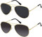 La Optica B.L.M. Sonnenbrille Herren Damen Pilotenbrille Sunglasses Fliegerbrille Retro - Gold Grau Verlauf