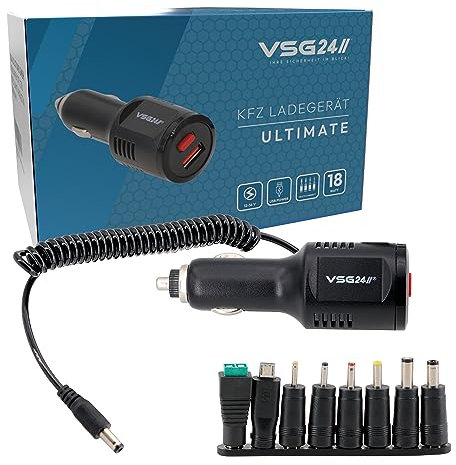 VSG24 USB Port Auto Ladegerät USB Zigarettenanzünder mit 8 Adapter Rückfahrkamera Monitor 12V / 24V Kfz USB Adapter Auto Ladestecker Netzteil Car Charger