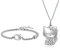 Mstnoixgc 2 Stück hallo kitty kette und armband, kinderschmuck, halskette, bracelet,kawaii schmuck mädchen,für kinder geschenk (A)