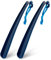 Blue Badge 43cm Shoe Horn, Extra Long Handled Navy Plastic Shoe Horn for Taking Boots on and off with Comfort Grip, Long Shoe horn for Men, Women - Pack of 2